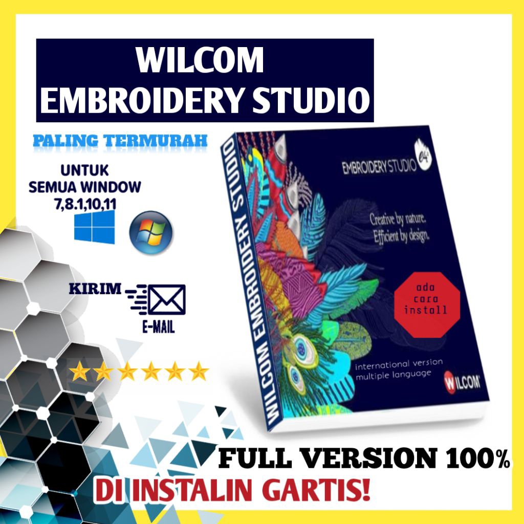 Terbaru  Wilcom Embroidery Studio e4.2H SP3 (x64) Only || Ada Harga Ada Kwalitas || Lifetime || Perm