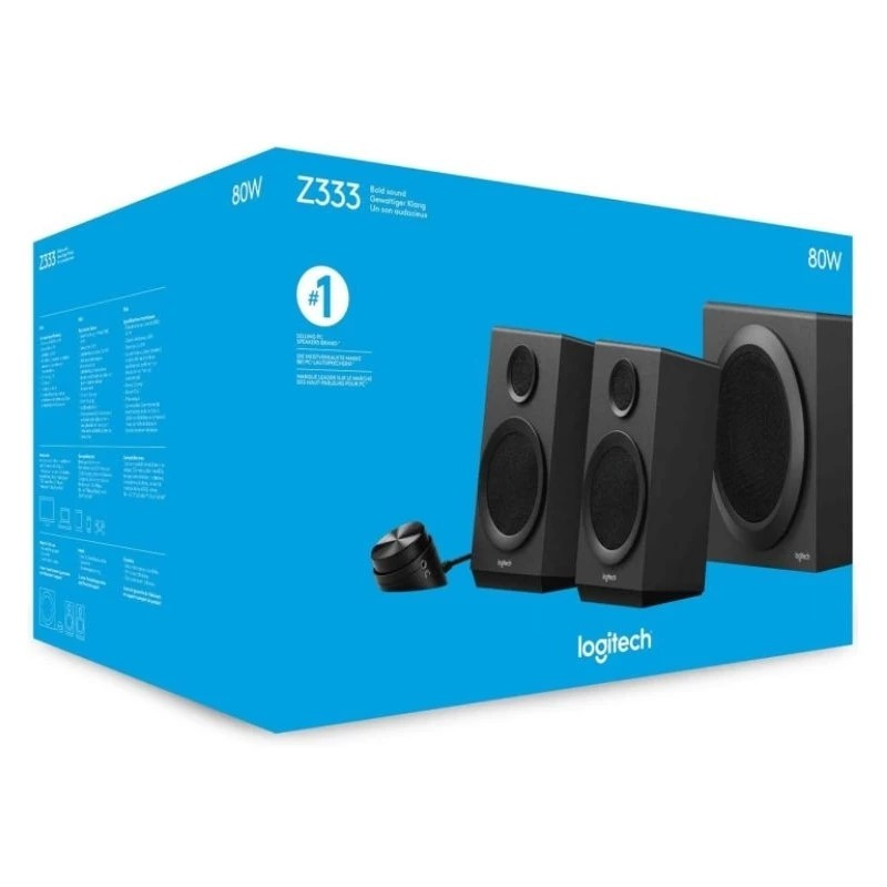 Speaker Logitech Z 333 80W Peak Bass Kua