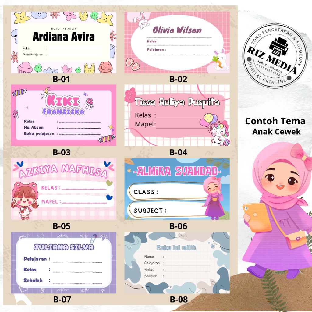 

STIKER LABEL NAMA CUSTOM | STIKER MAPEL CUSTOM | STIKER LABEL BUKU | STIKER MATA PELAJARAN