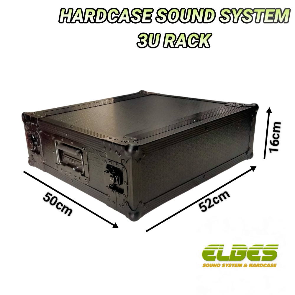 Hardcase asesoris 3U rak server sound system sound gear accesories 3U Rack