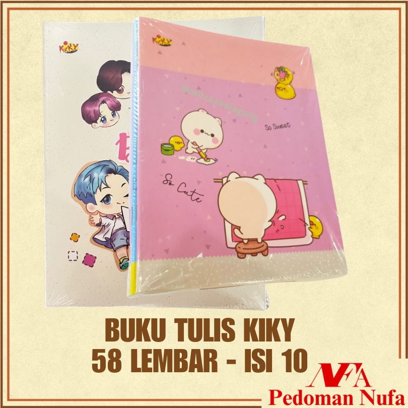 

NUFA BUKU TULIS KIKY 58 LEMBAR / BUKU TULIS SEKOLAH GARIS