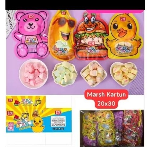 

Permen marshmallow kartun isi 30pcs