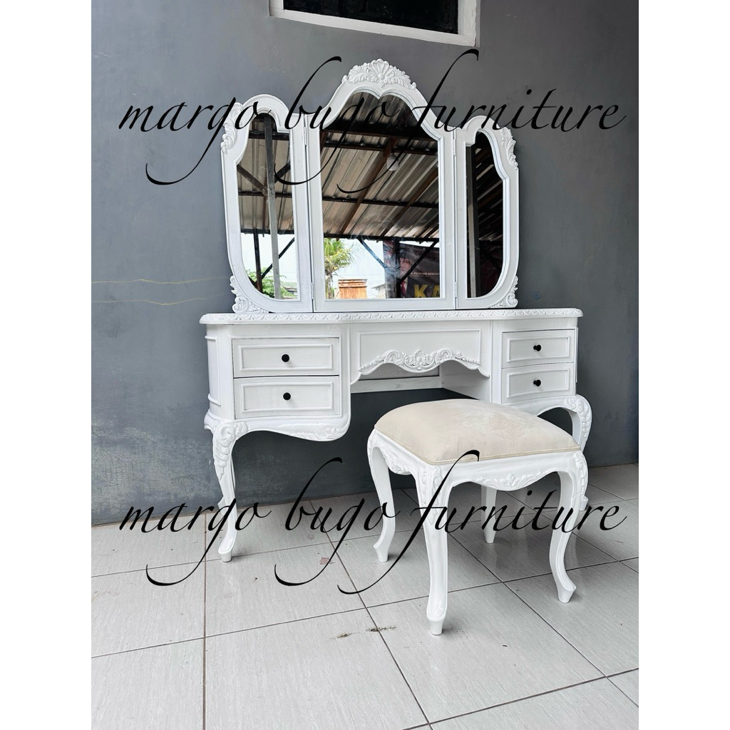 meja rias , meja rias custom , meja rias putih , meja rias ukir , meja rias clasik , meja rias moder