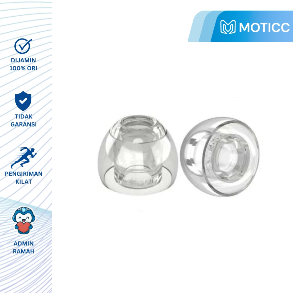 SOFTEARS UC TIPS Ultra-Clear Premium Medical Grade Silicone Eartips
