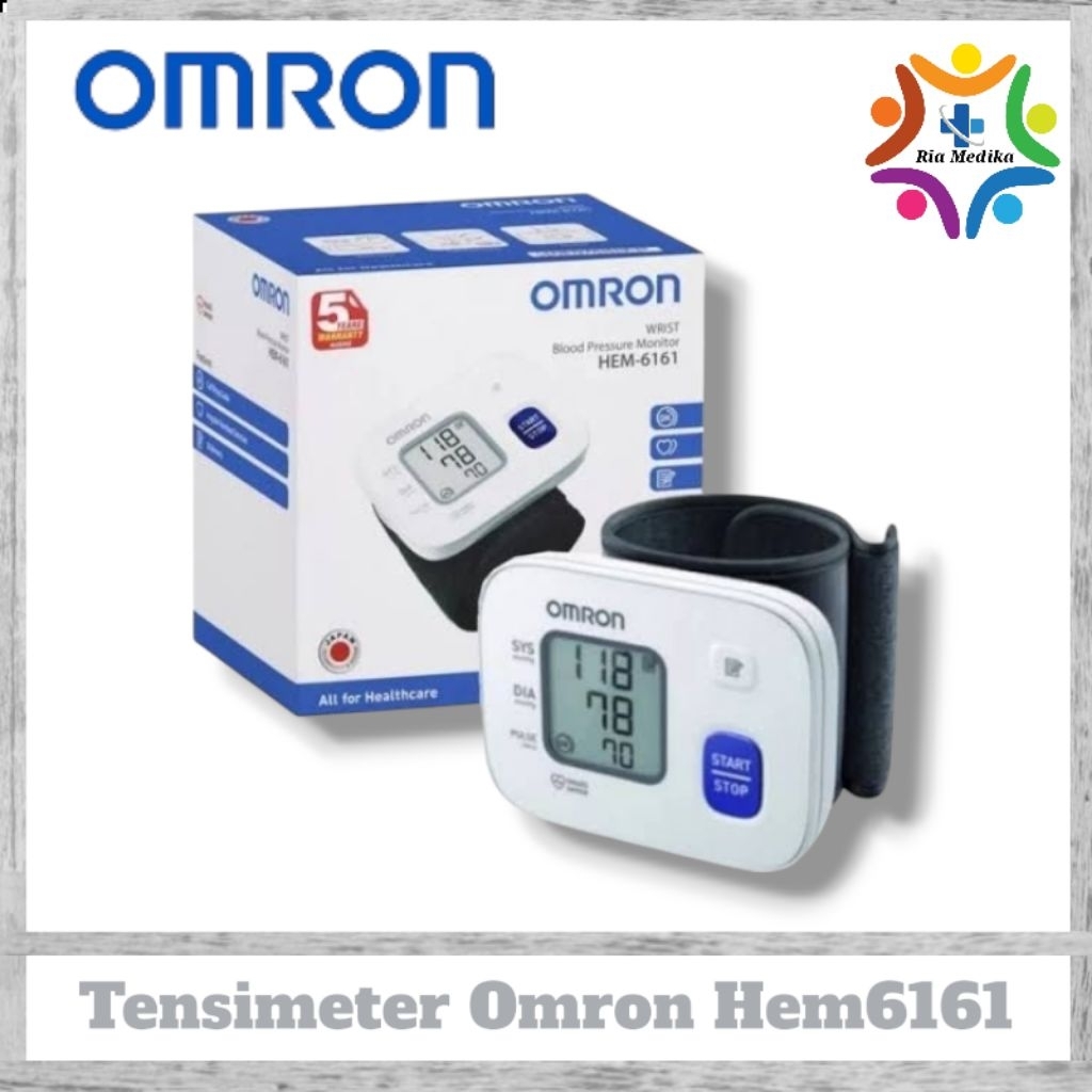 Tensimeter Digital Omron Hem 6161  Tensi Pergelangan Tangan Omron 6161
