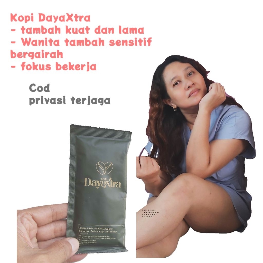 

Kopi Dayaxtra 1 box isi 10 sachet kopi premium kesehatan Stamina Pria tahan lama dan wanita bikin tambah bergairah
