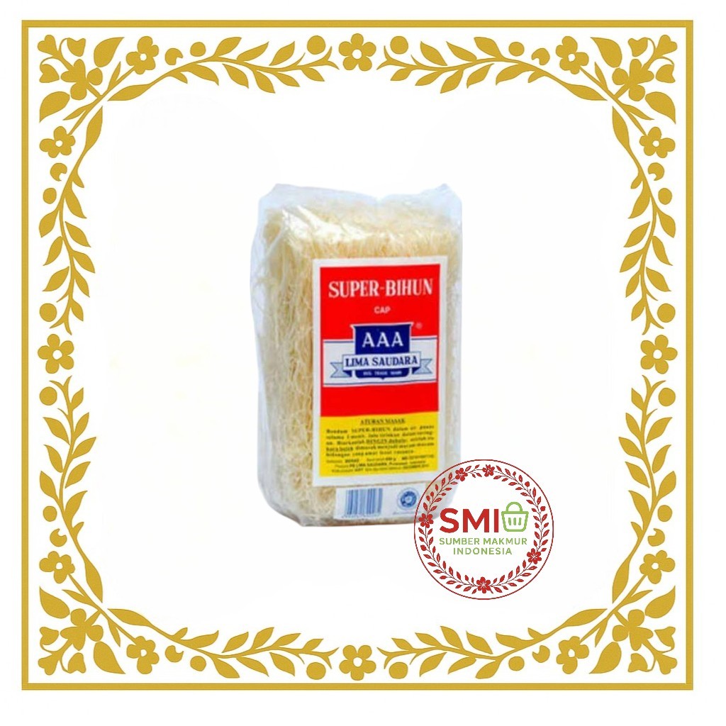 

BIHUN AAA 450g / 225 gr /super bihun cap AAA lima saudara 450g / 225 gram - DUS