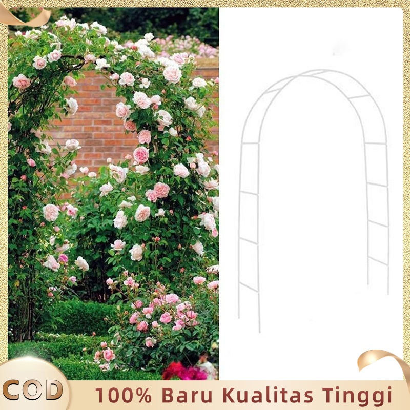 Pergola Besi Dekorasi Gapura Dekorasi Besi Lengkung Dekorasi 2,4m X 1,4m Garden Decoration