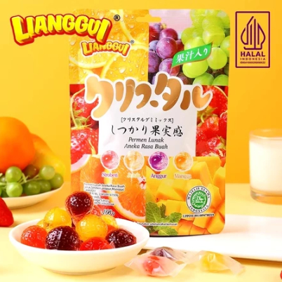 

[HALAL] Lianggui Permen Lunak Viral Aneka Rasa Buah Cream Buah
