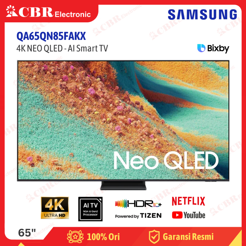 TV SAMSUNG 65 Inch LED QA65QN85FAKX (4K NEO QLED - AI Smart TV)