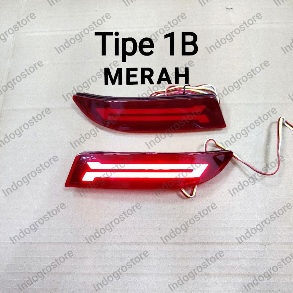 DISKON Lampu Reflektor Bumper Belakang LED Mobil All New Avanza Xenia 2012 2013 2014 2015 2016 2017