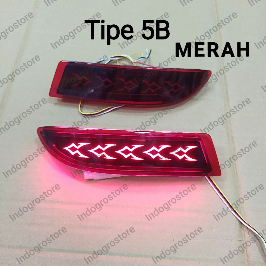 Lampu Reflektor Bumper Belakang Led Mobil All New Avanza Xenia 2012 2013 2014 2015 2016 2017 2018