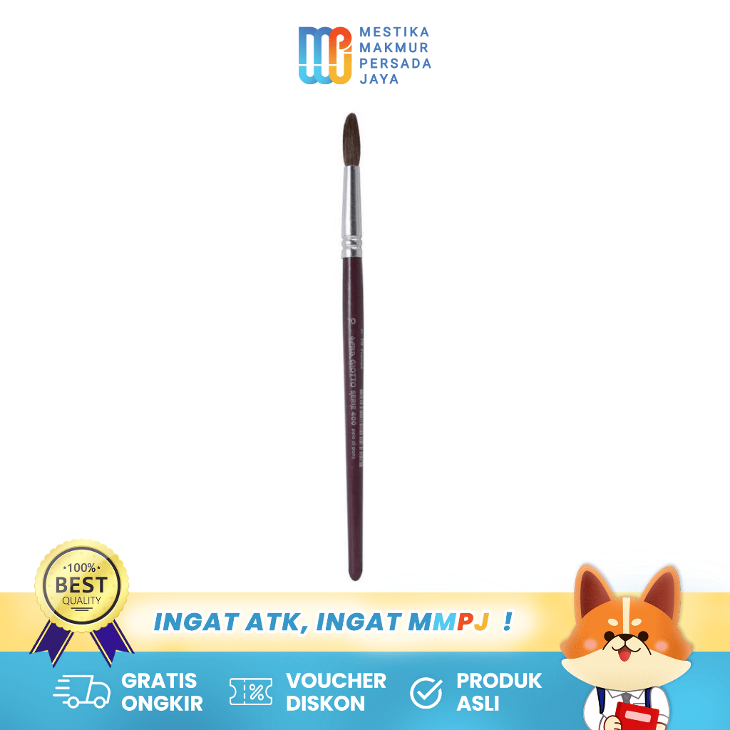 

Giotto Kuas Lukis Round No.11 – Bulu Lembut untuk Cat Air & Detail 551100