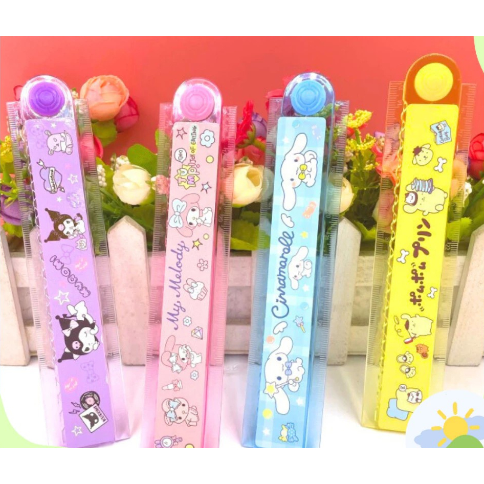

[PG-ATK](1 Pcs) Penggaris Geometri Mistar Lipat Plastik 30 cm SQUEEZ.