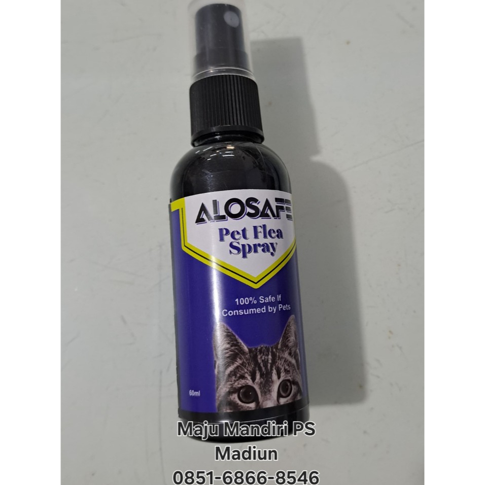 ALOSAFE SPRAY KUTU KUCING ANJING AMPUH AMAN TERJILAT HEWAN