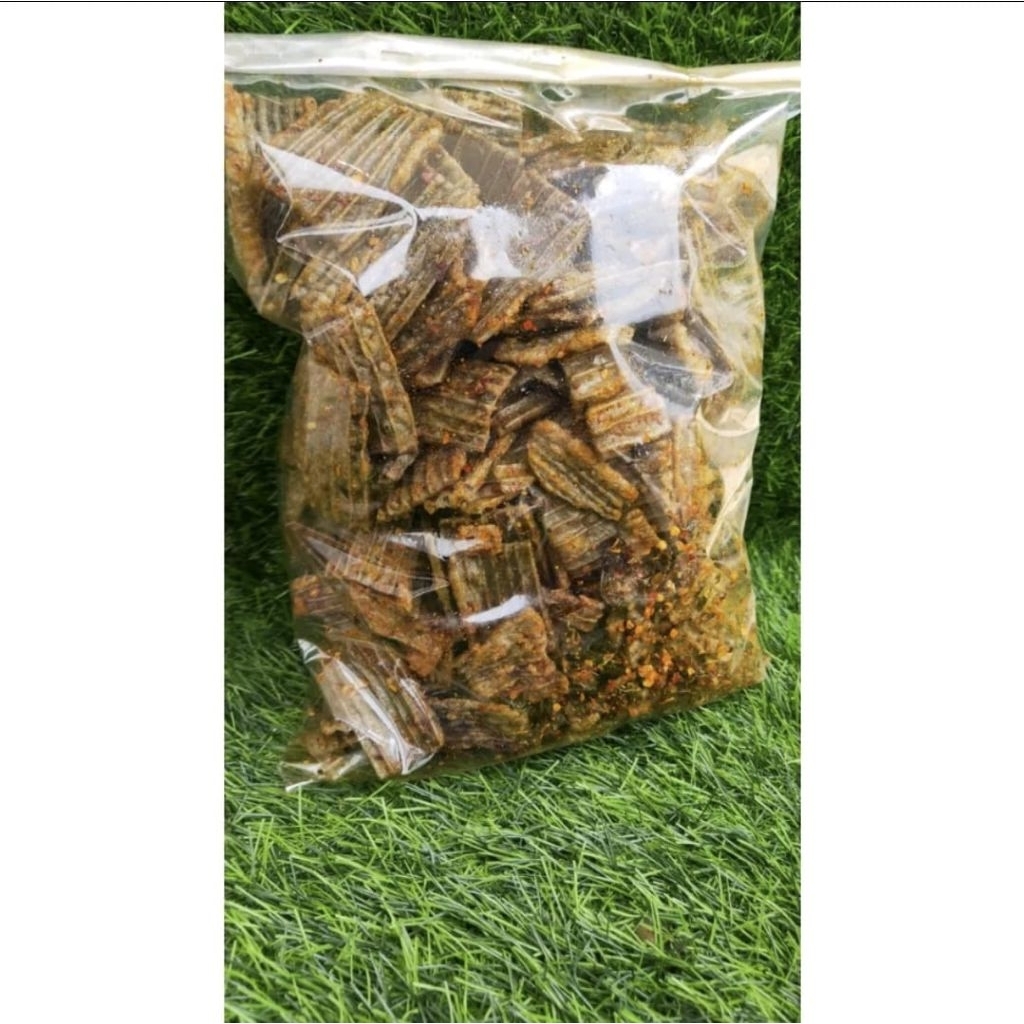 

KRUPUK JENGKOL VIRAL EXTRA PEDAS DAUN JERUK ISI 250GRAM