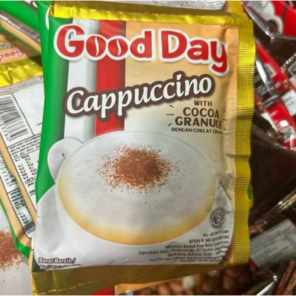 

Kopi Good Day Cappuccino/25 gram/1 Renteng/10 bks.