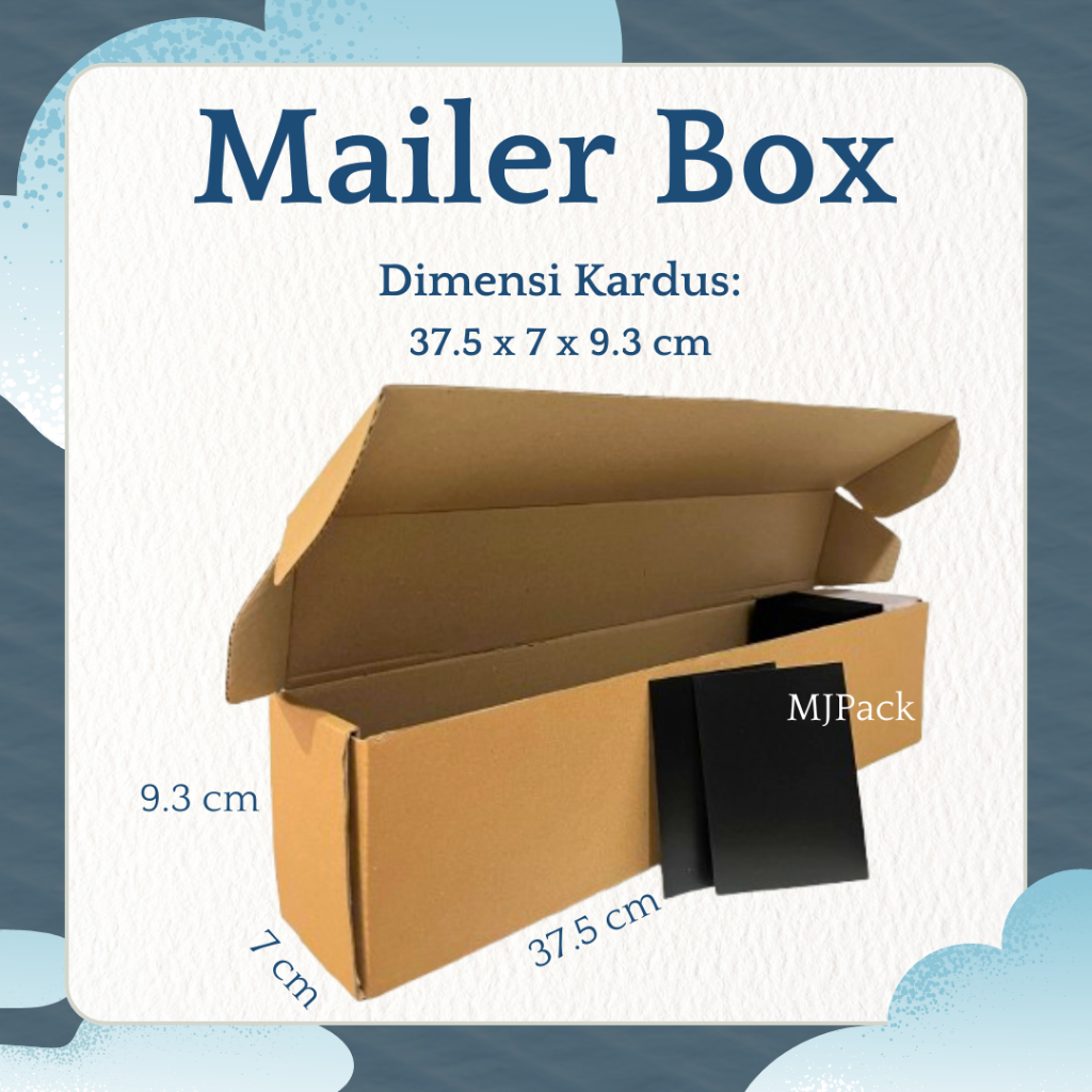 

KARDUS 37.5x7x9.3 cm || Card Storage Box || Box Die Cut Eflute || Kotak Kartu/Box Deck Card Isi 500+