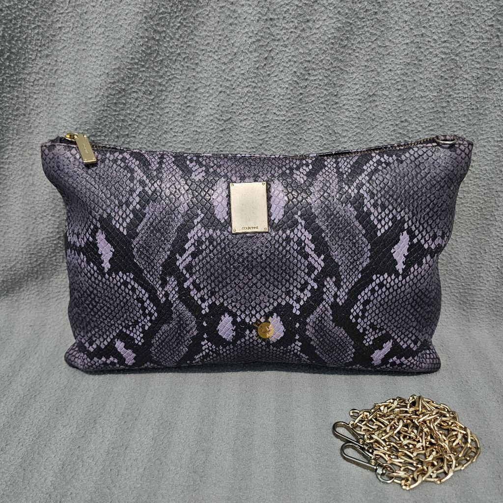 Tas PL Couronne Kulit Asli Clutch Sling Bag Tas Rantai