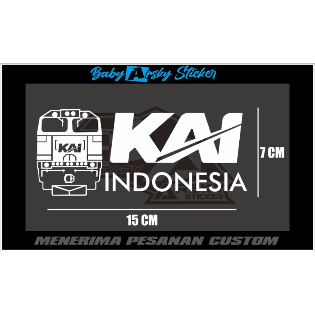 Sticker cutting LOKOMOTIF KAI INDONESIA
