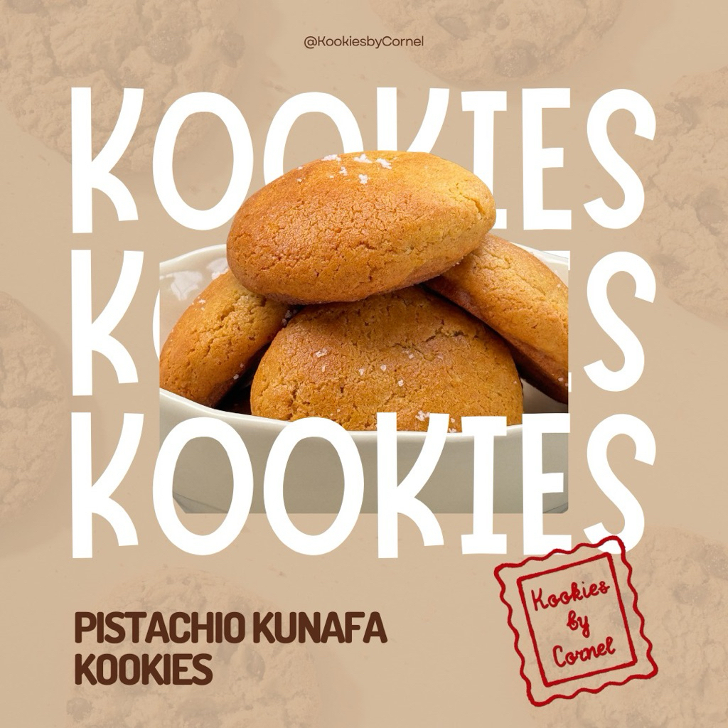 

Pistachio Kunafa Kookies [Paket 10pcs]