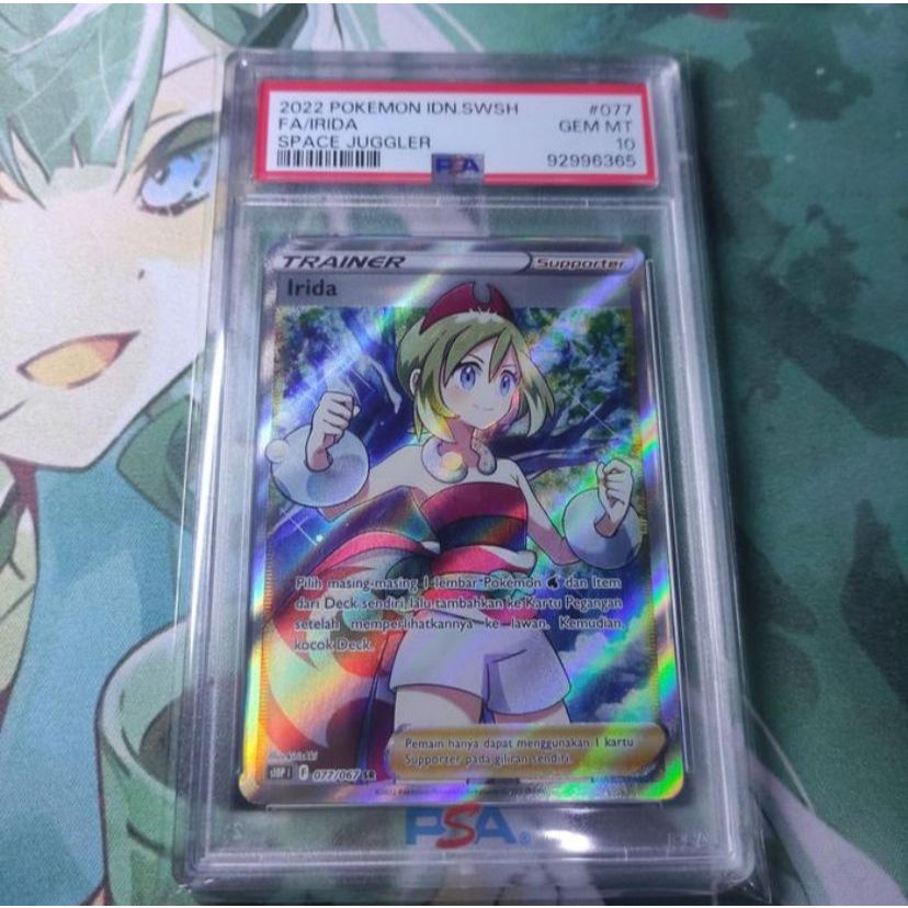 Kartu Pokemon TCG ID Indonesia SWSH S10P Irida SR PSA 10