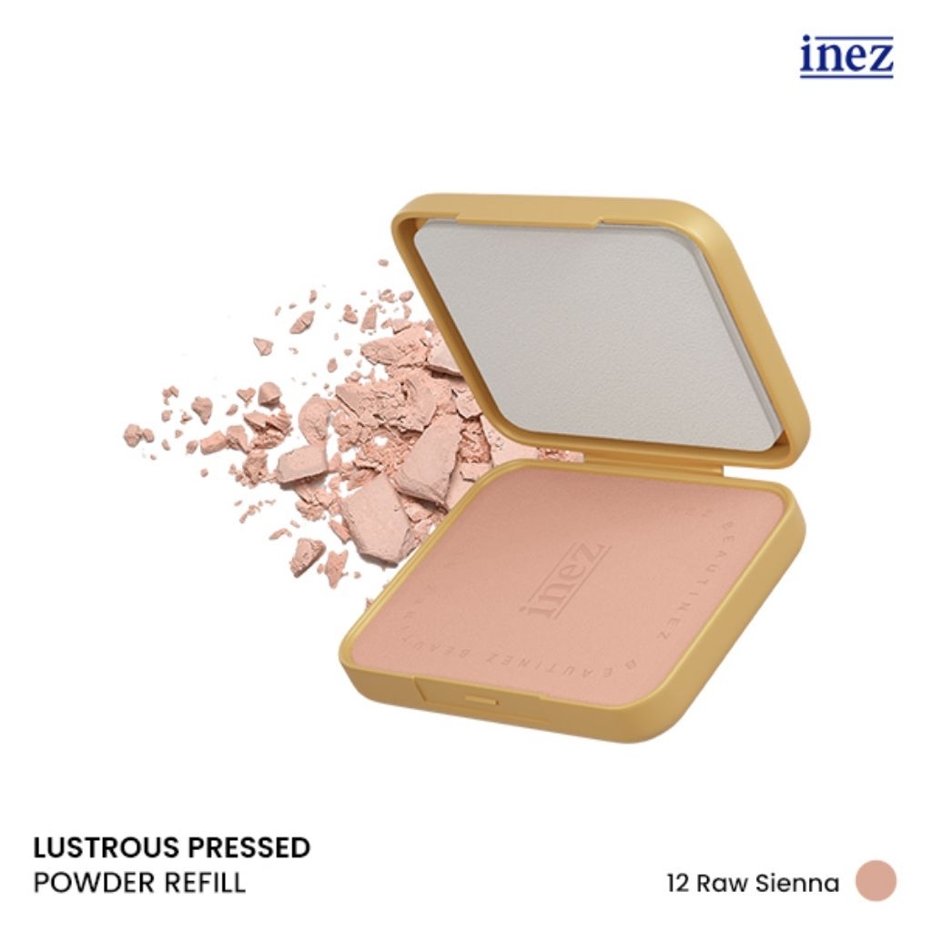 INEZ 900 Refil Bedak Gold Lustrous Pressed Powder Bedak Padat Premium Inez 900