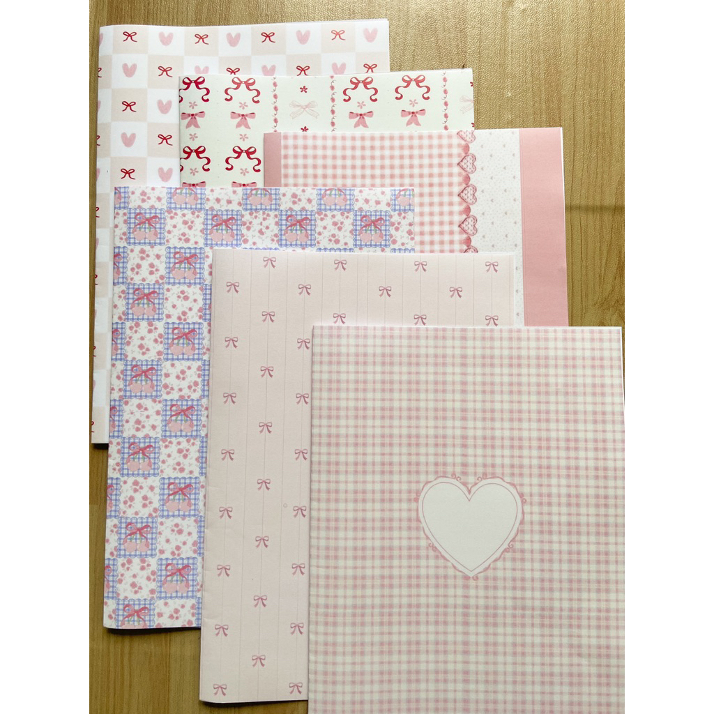 

8 Lembar Sampul Buku Aesthetic A5 & B5 Korean Book Cover Dvns Project