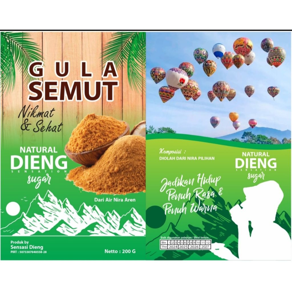 

Gula semut Sensation Dieng kemasan 200gram