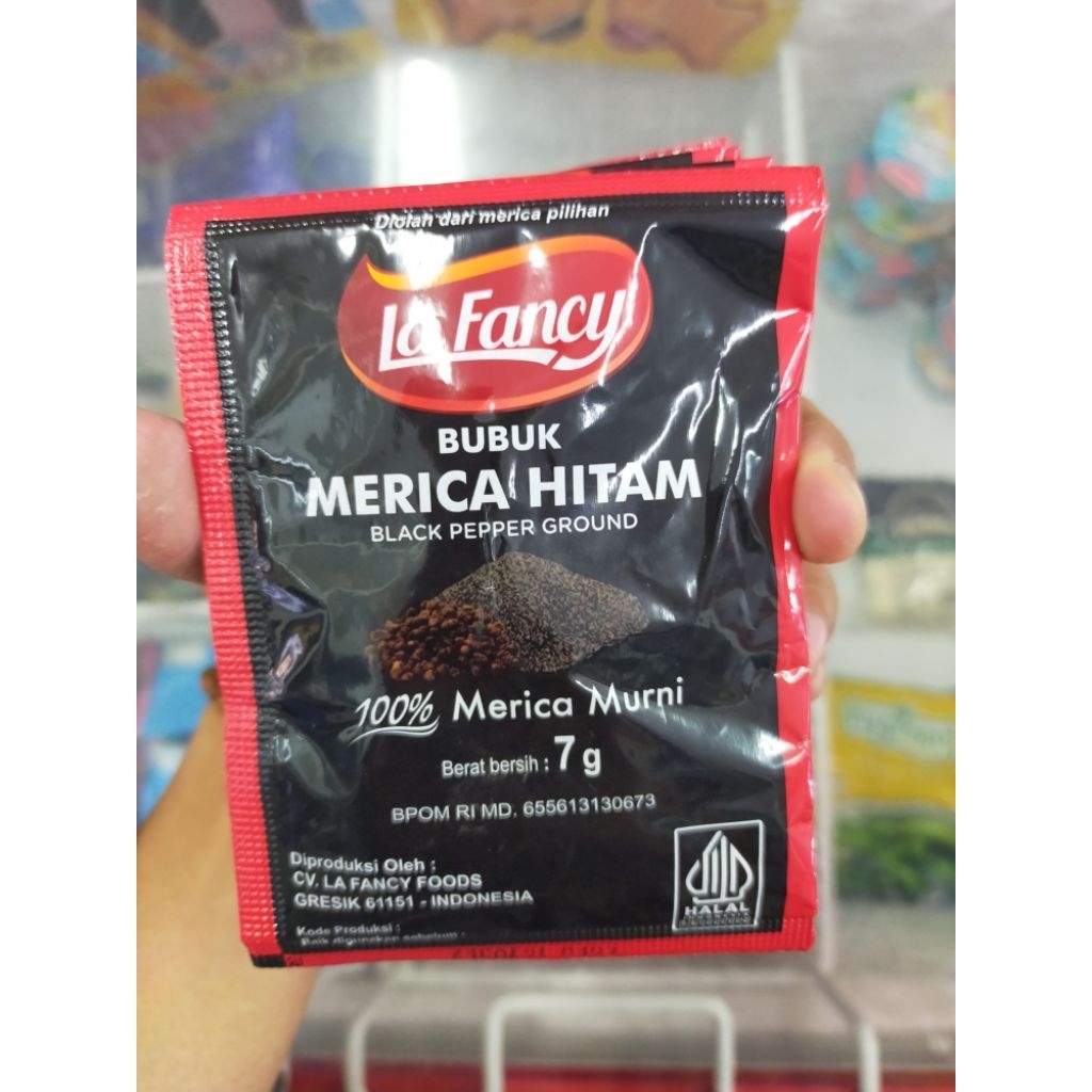 

la fancy merica bubuk hitam 7g