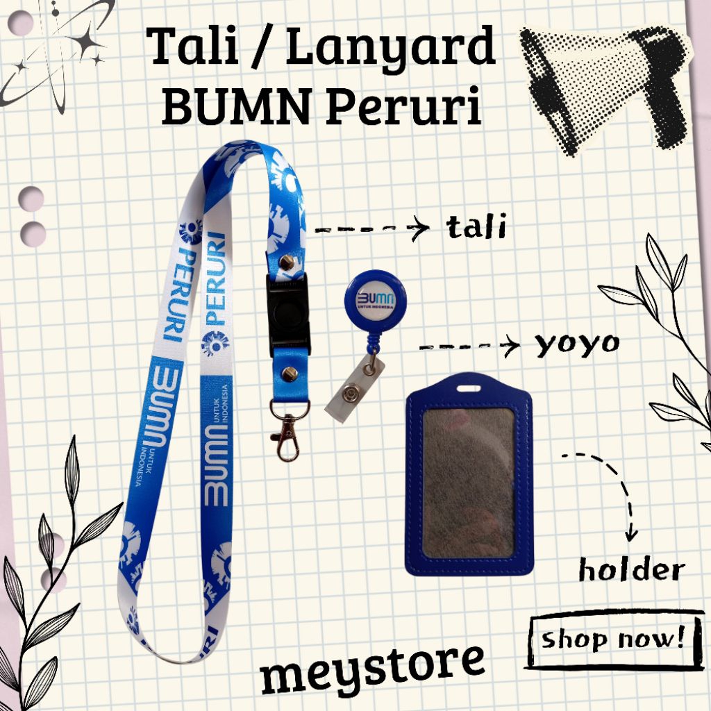 

READYYY Tali Gantungan / Lanyard BUMN PERURI [STOCK MELIMPAH] Termurahhh!!!