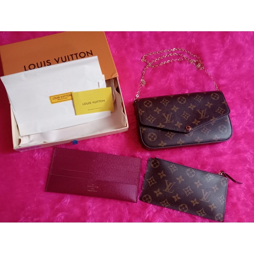 PRELOVED LOUIS VUITTON MONOGRAM POCHETTE (QR BOX KE WEB LV) + ADMIN 15% HARGA