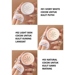COLOUR GEOMETRY Bedak Geometry Pengontrol Minyak Wajah Jadi Halus Powder  MAKEUP FOREVER LOOSE POWDE