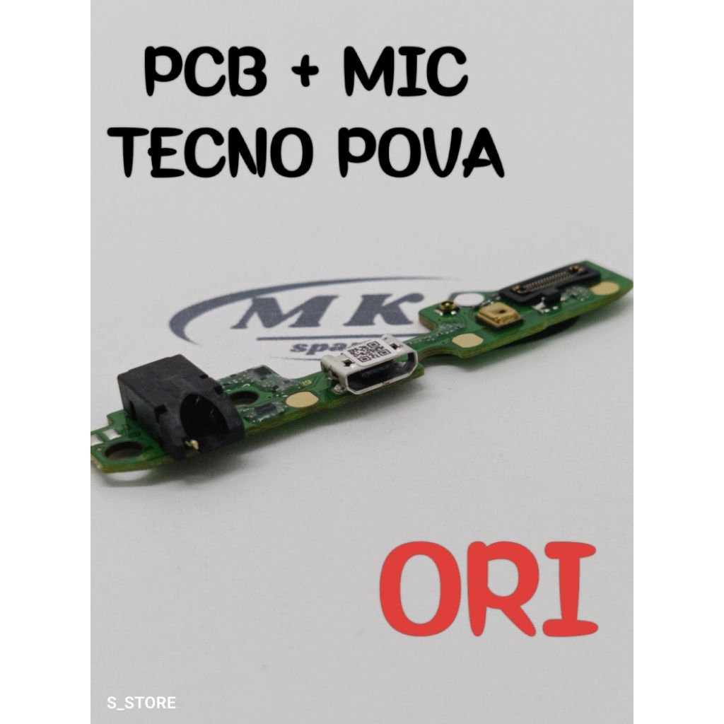 CONNECTOR CHARGER TECNO POVA ORI PAPAN KONEKTOR CAS PCB BOARD TECNO POVA ORI