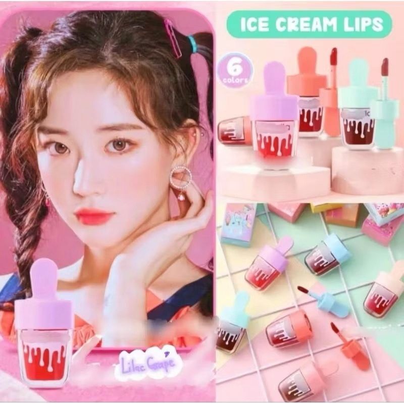 AZALEA - Ice Cream Lip Tint Lipstik Es Krim Bentuk Unik Tahan Lama & Tahan Air 1079【LA211】