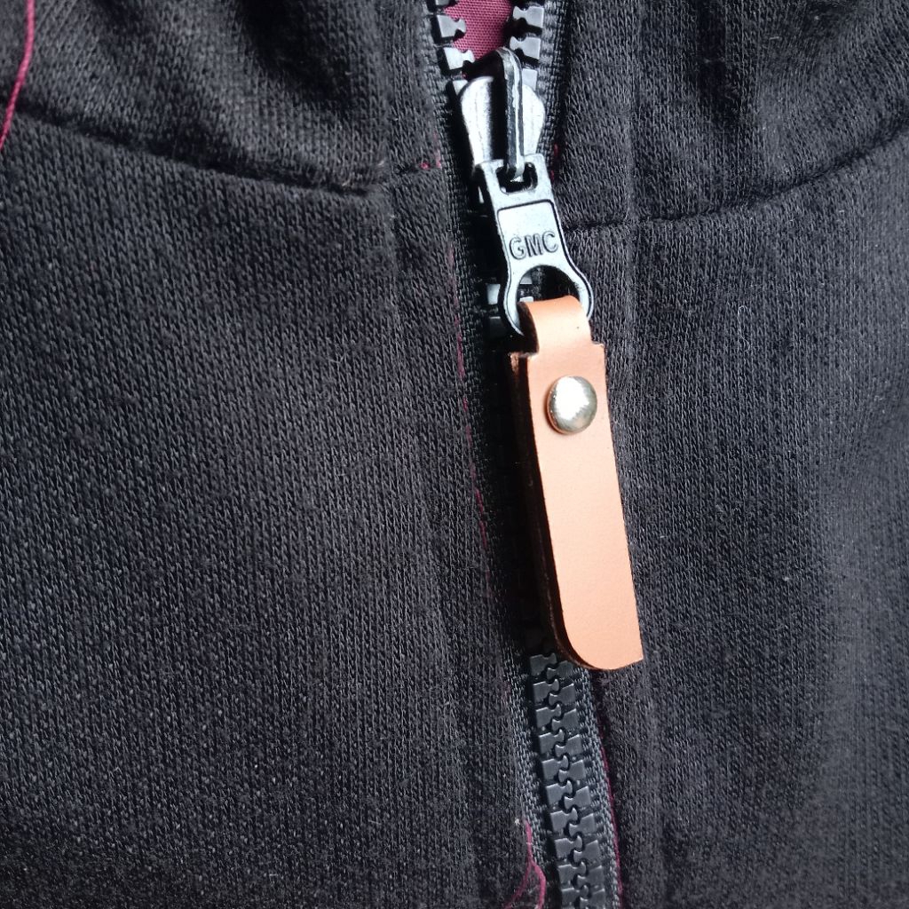 Zipper Puller polos| Zipper Puller kulit sintetis PU termurah