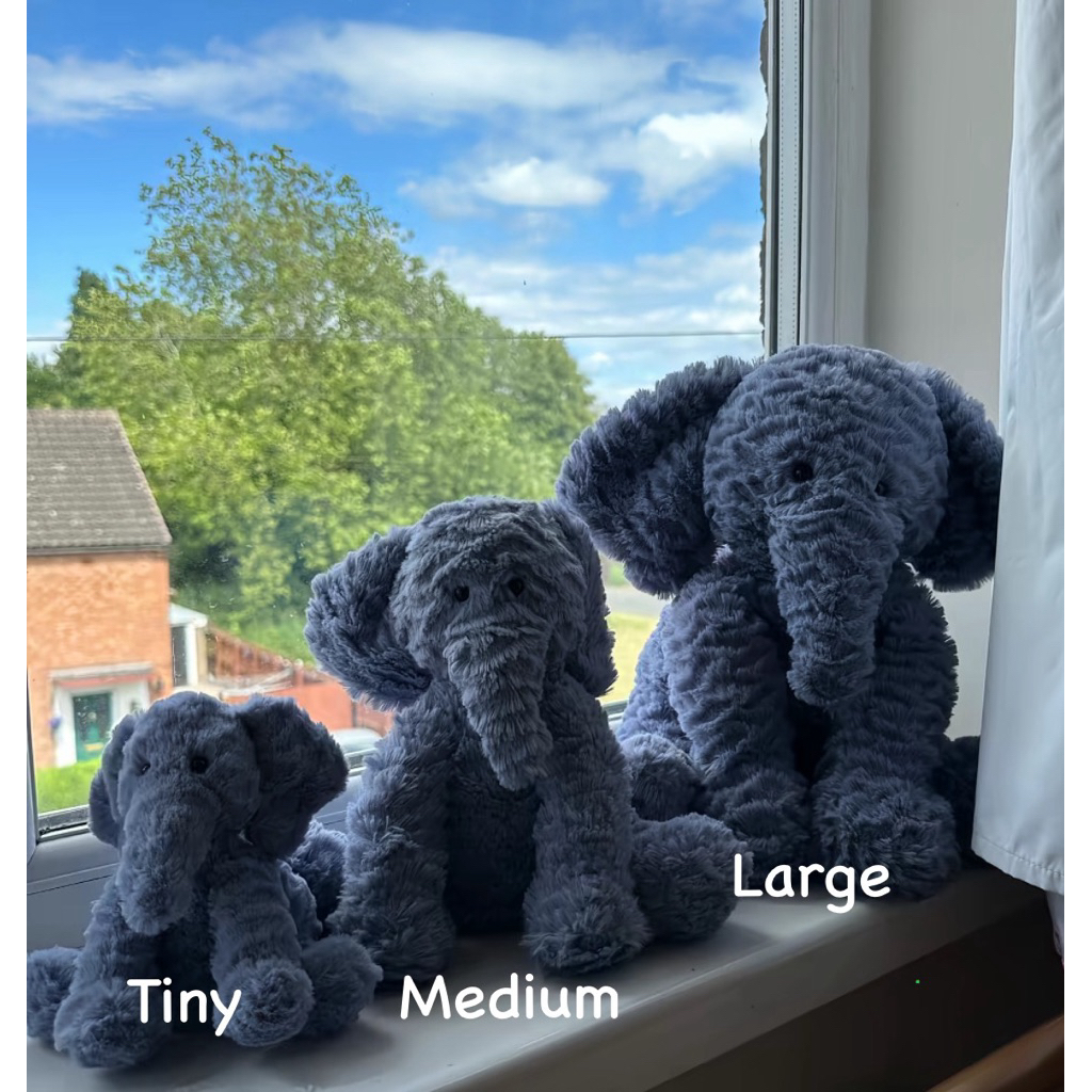 Boneka Fuddlewuddle Jellycat Large Elephant/Gajah
