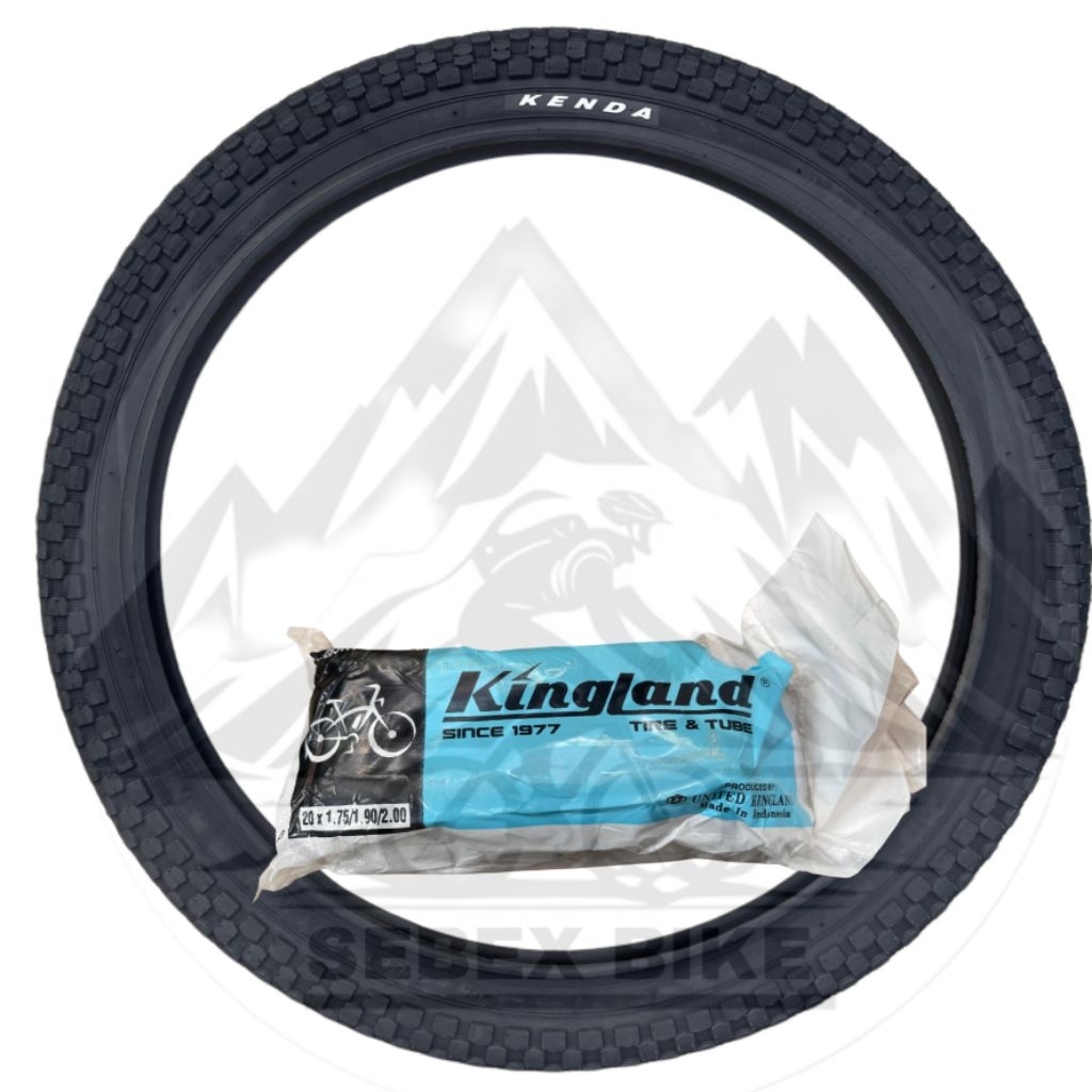 Ban Luar dan Ban Dalam Paket Ban Luar dan Ban Dalam Sepeda BMX, Mini, Lipat, Anak ukuran 20 x 2.125