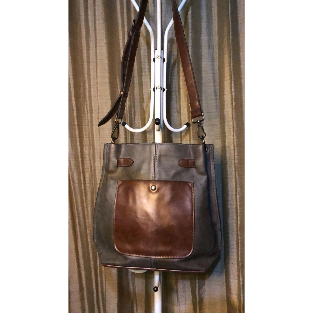 Tas Selempang Vintage Kulit Pria/Wanita
