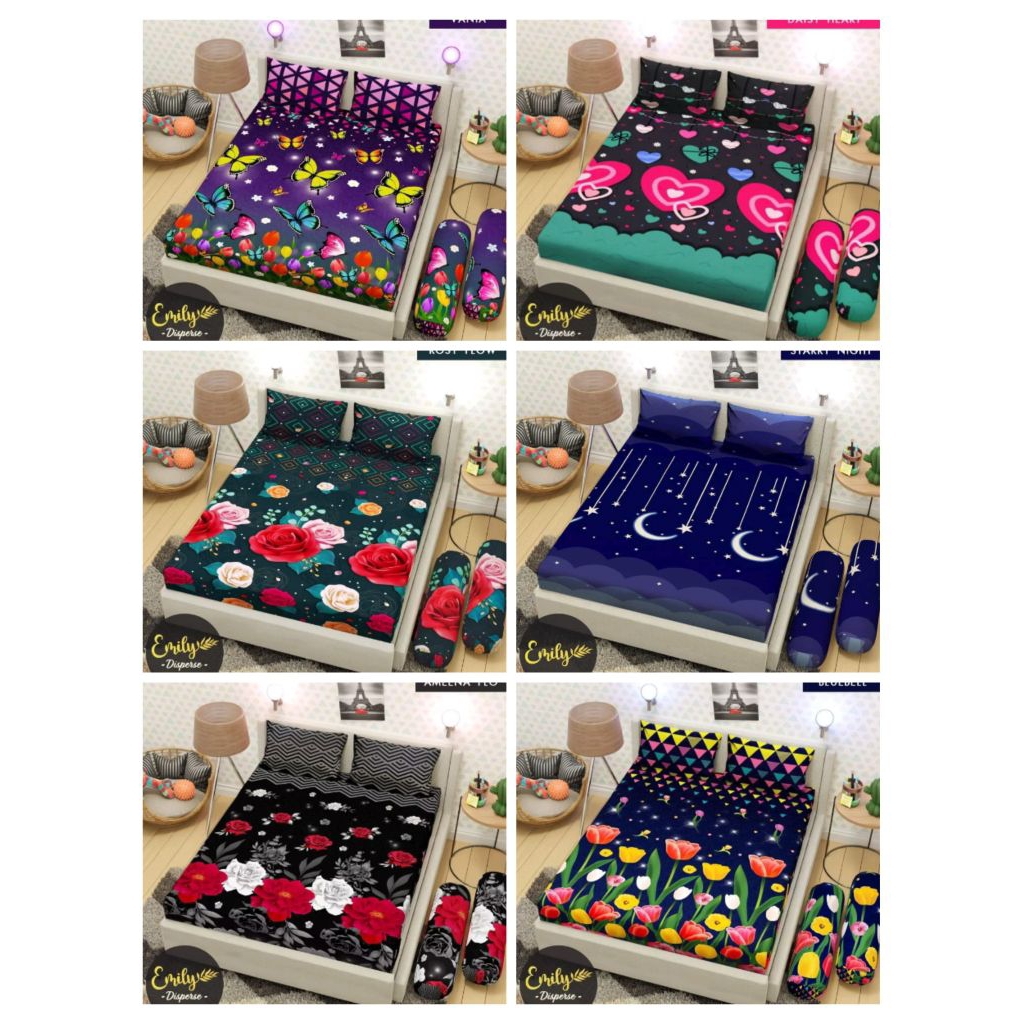 SPREI BERBAGAI MOTIF LUCU BUNGA BUNGA KEKINIAN