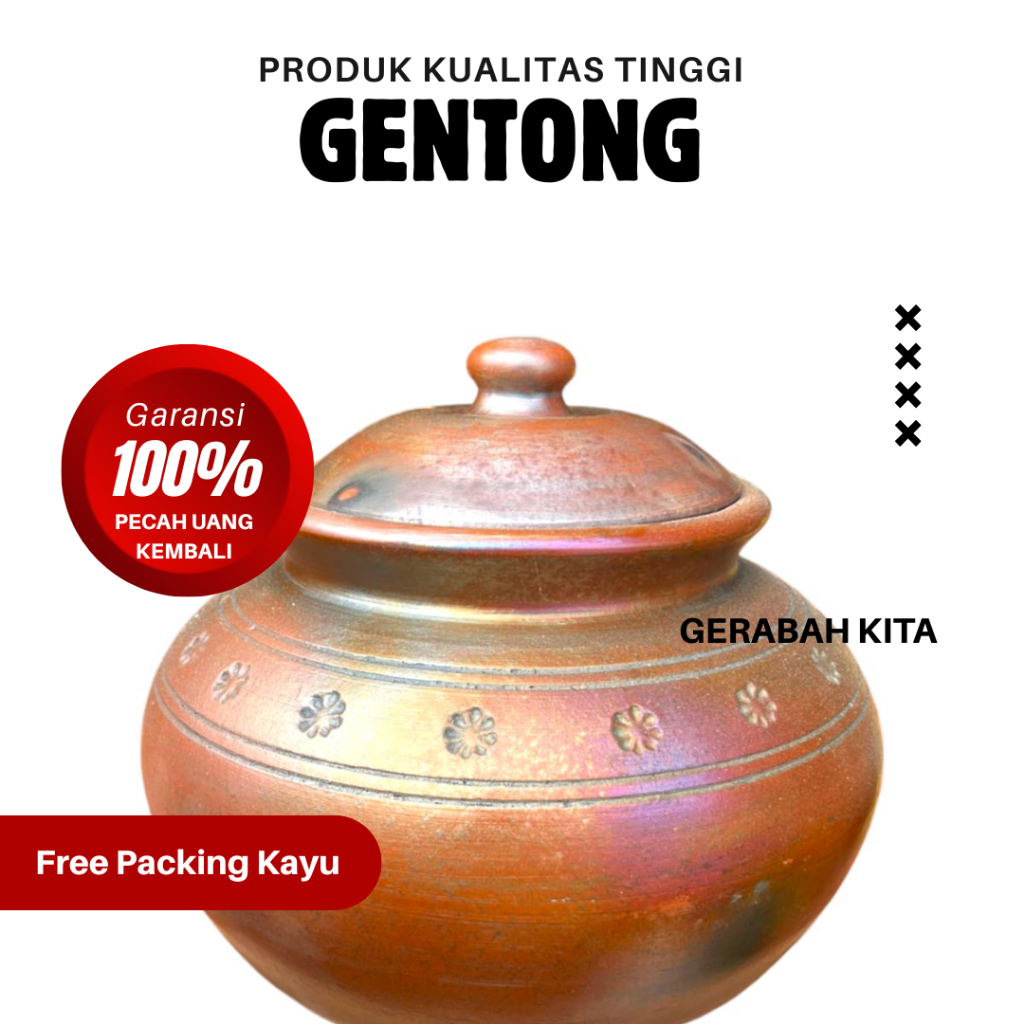 GERABAH GENTONG BERAS WADAH DAWET TANAH LIAT