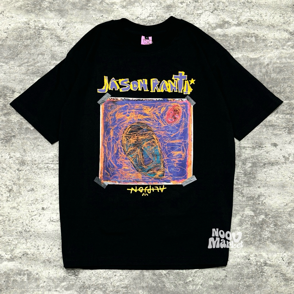 NOOV MUSIC Tshirt Baju Kaos Jason Ranti X Alipjon - Sabda Jejeboy Tshirt - Black | Official Merchand