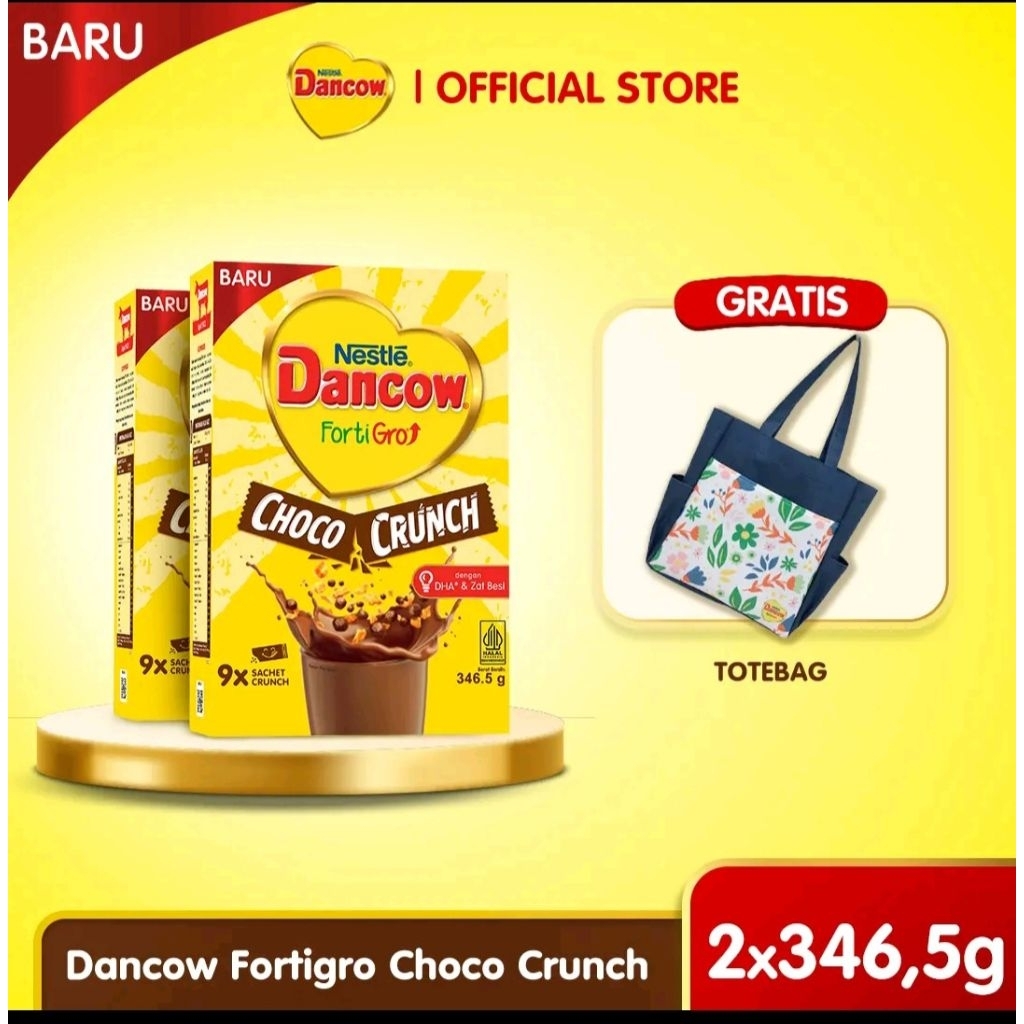 

dancow choco crunch free totebag ..buruan di co sblm khbsan