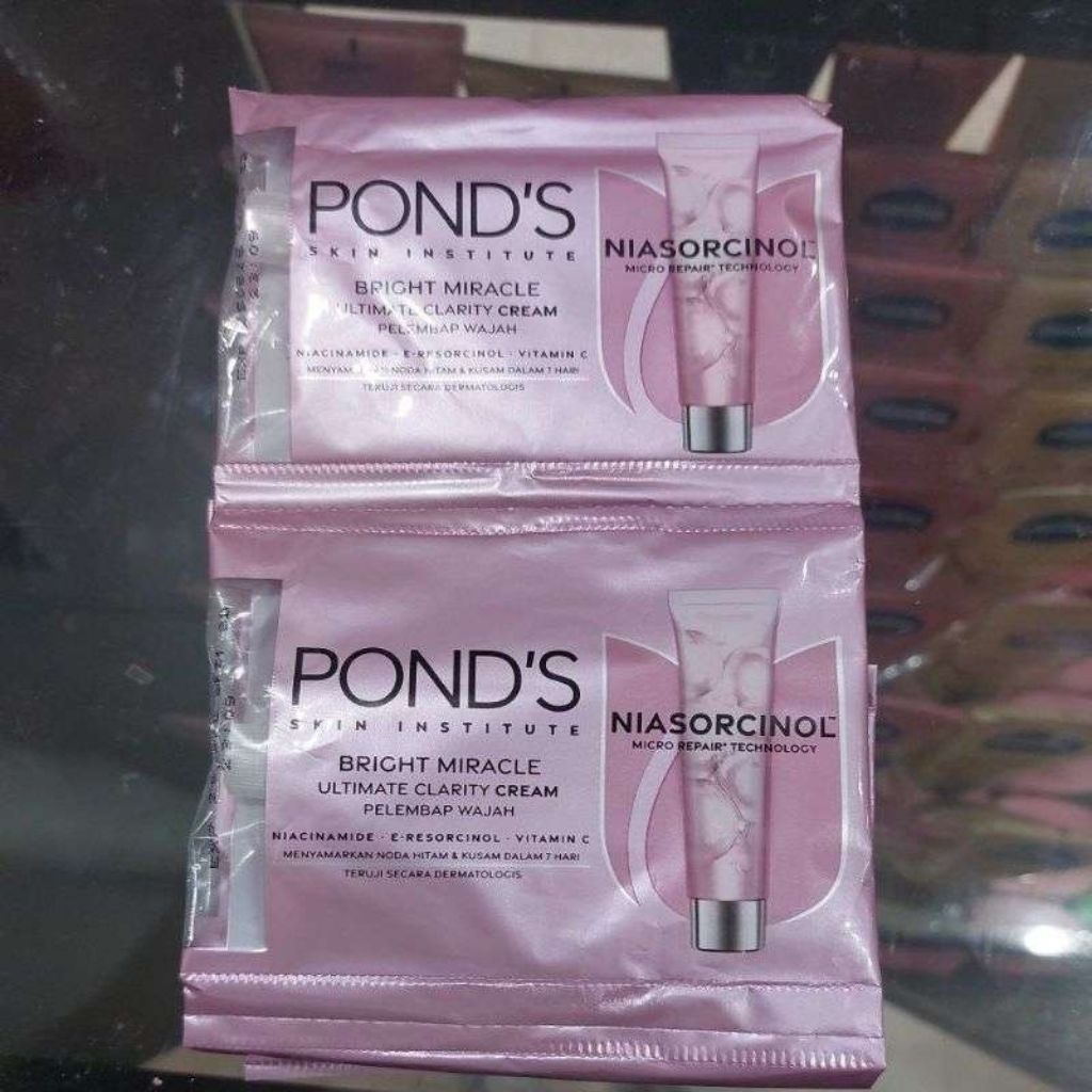 Ponds Bright Miracle Cream sachet 1 renceng 12pcs