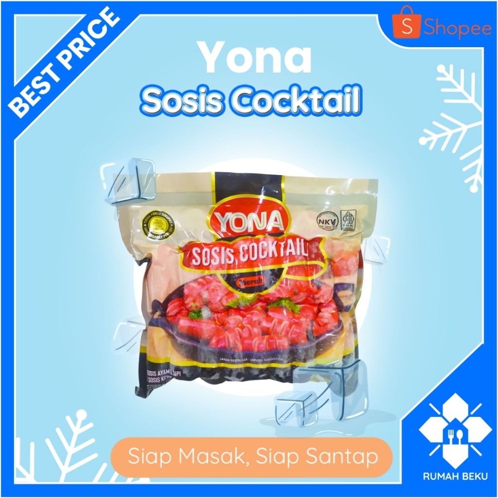 

Sosis Cocktail Ayam dan Sapi Siap Goreng - Tidak Keras & Berasa Dagingnya - 500gr | Rumah Beku