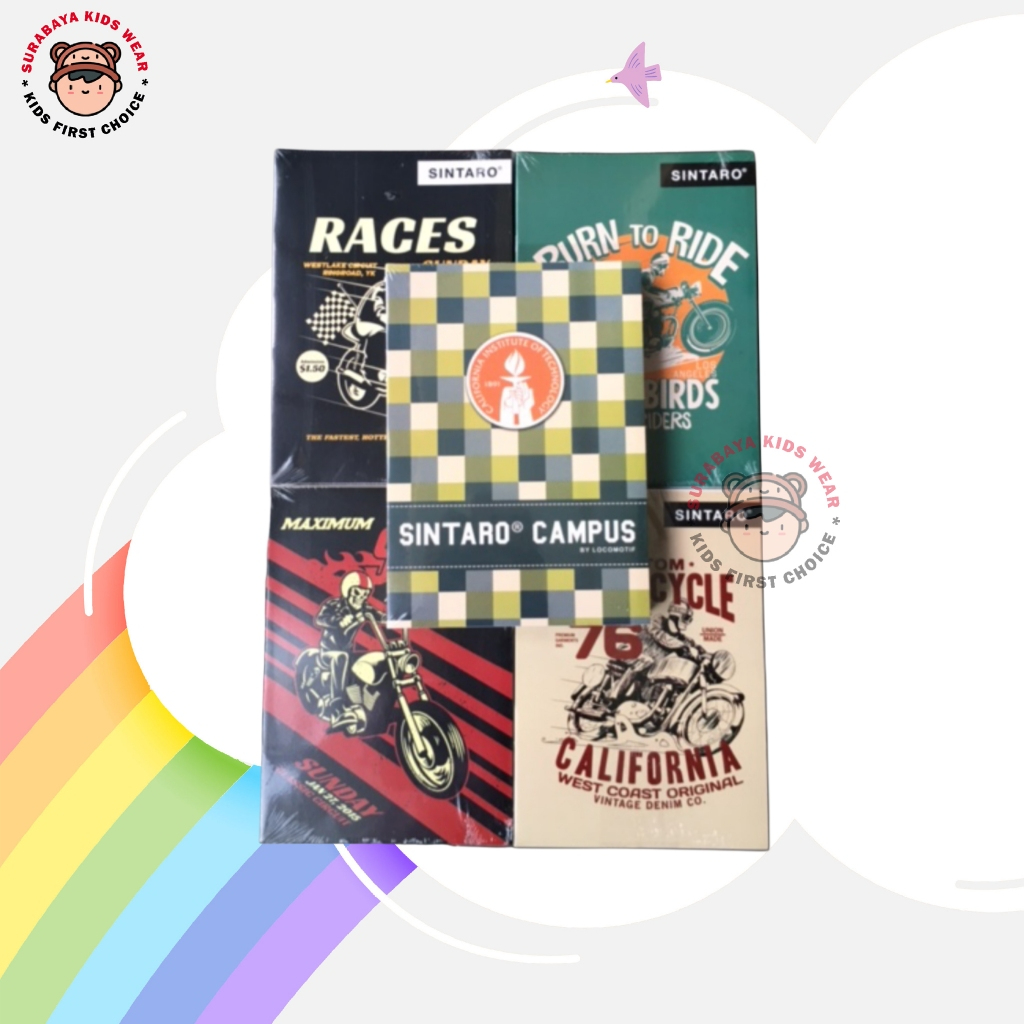 

Buku Tulis Sekolah Sintaro Ekonomis 36 Lembar Cover Motif Anak Laki (1 Pack = 10 pcs)