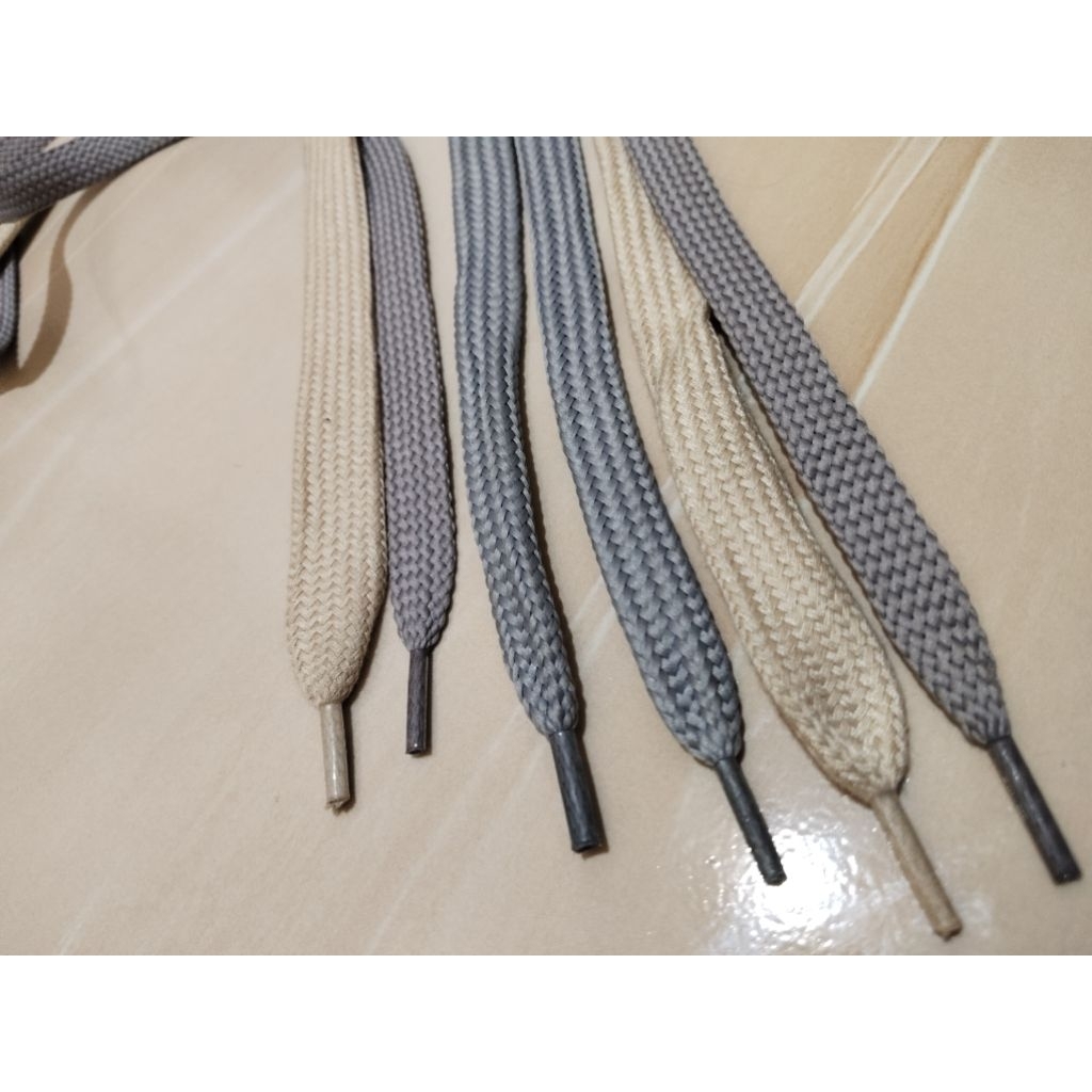 tali sepatu pipih/gepeng tali kolor tali hoodie premium ujung mika/plastik