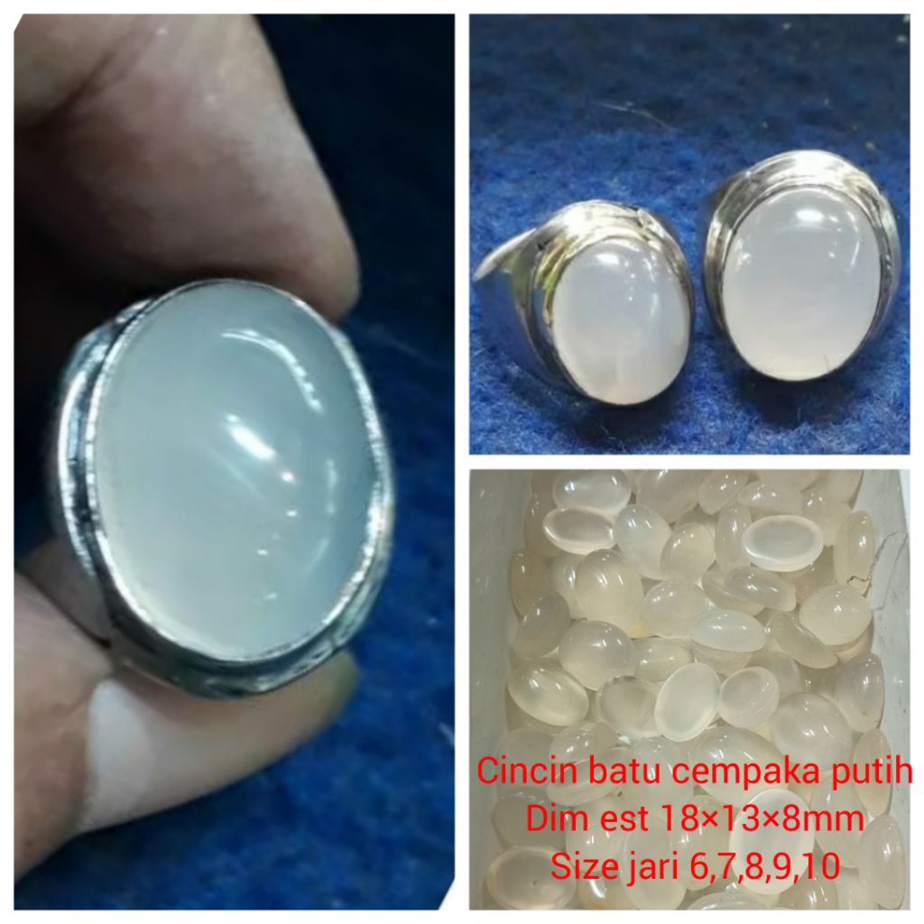 CINCIN BATU CEMPAKA PUTIH D 18