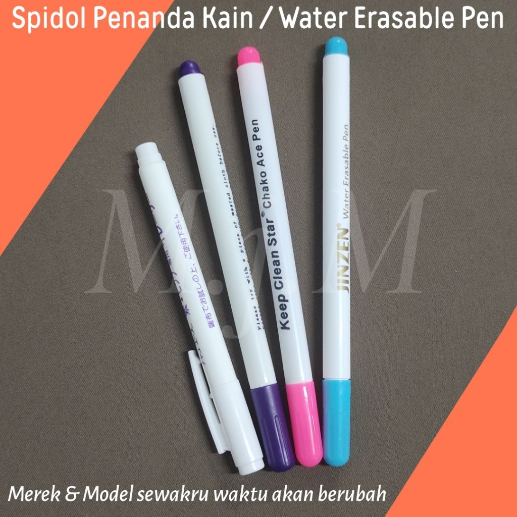 

Spidol Penanda Kain / Water Erasable Pen / Fabric Marker Color