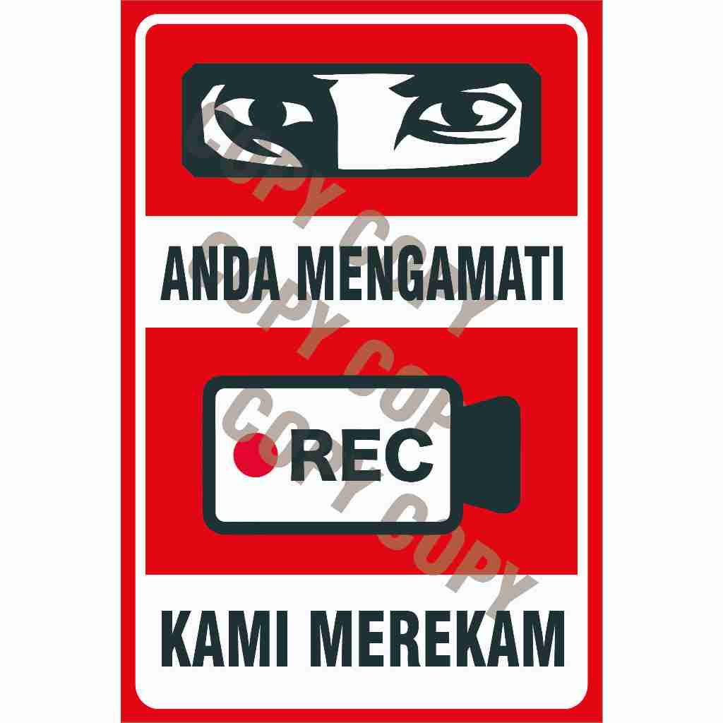 

STIKER ANDA MENGAMATI KAMI MEREKAM
